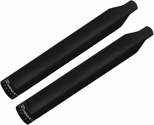 Rinehart Racing 1811-3138 4-Inch Mufflers for Indian, Black with Black End Caps