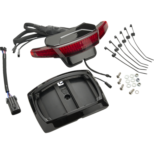 CIRO LLC 2030-2479 Latitude TailLight & License Plate Mount with Lightstrike for Indian