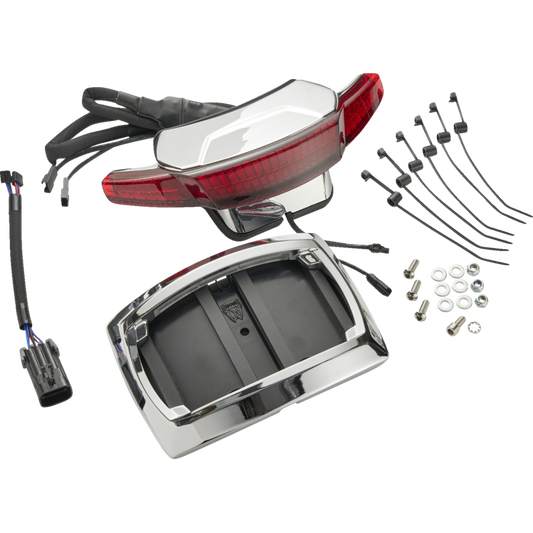 CIRO LLC 2030-2478 Latitude TailLight & License Plate Mount with Lightstrike for Indian