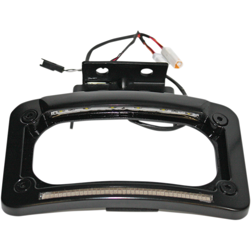 Custom Dynamics 2030-1433 black frame license plate for Indian motorcycles