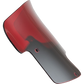 KLOCK WERKS Indian 8-inch red windshield flare shown from the front
