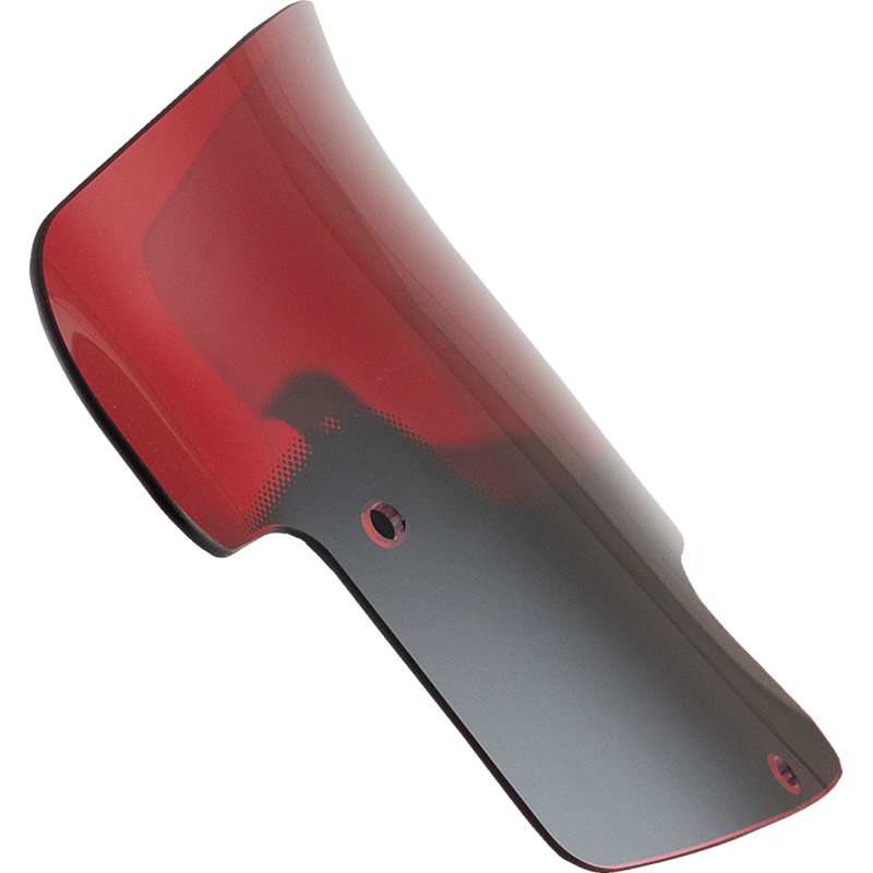 KLOCK WERKS Indian 8-inch red windshield flare shown from the front