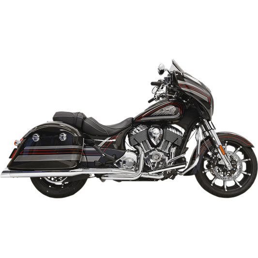 BASSANI XHAUST 1811-3435 True Dual FS chrome exhaust for Indian Chieftain