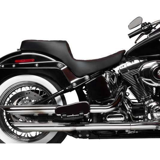 DRAG SPECIALTIES SEATS 0802-1643 Performance Predator III 2-Up Red DD Vinyl Seat