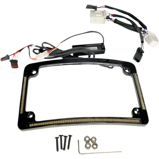CUSTOM DYNAMICS Frame LP 96-10 ST Black motorcycle license plate frame