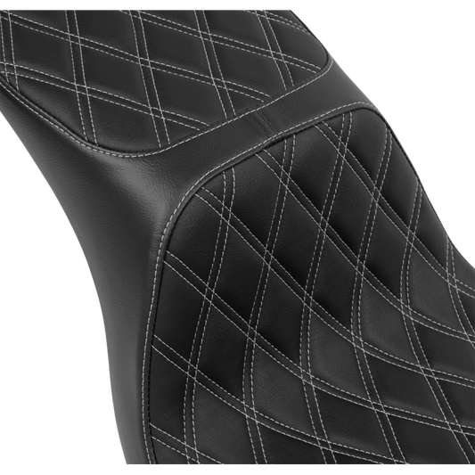 DRAG SPECIALTIES SEATS 0802-1636 Predator 2-Up Black Vinyl Seat
