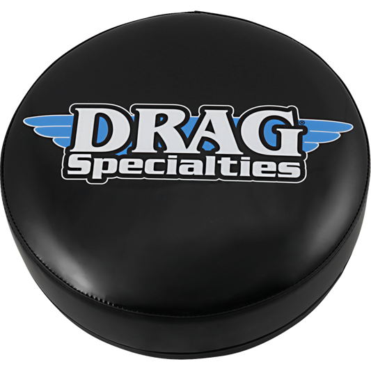 DRAG SPECIALTIES 9905-0132 bar stool seat, black replacement cushion viewed from above