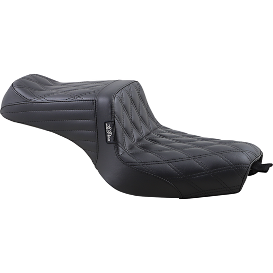 LE PERA Seat Tailwhip DD 10+XL motorcycle seat in black leather-style upholstery