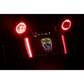 CIRO LLC Frame LP with LED lights in black and red, motorcycle frame accessory
