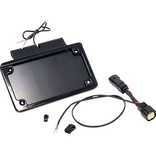 NAMZ 2120-1413 license plate frame kit with durable black frame and mounting hardware