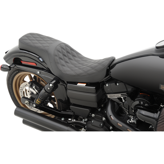 DRAG SPECIALTIES SEATS 0803-0541 Predator 2-Up Diamond Seat for 2006–2017 FXD