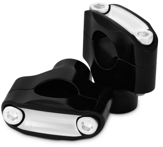 BURLY BRAND Reaper 1.5-Inch Risers for 1-Inch Bar Set, Black Machined - B12-8015BM, SKU 750-05628