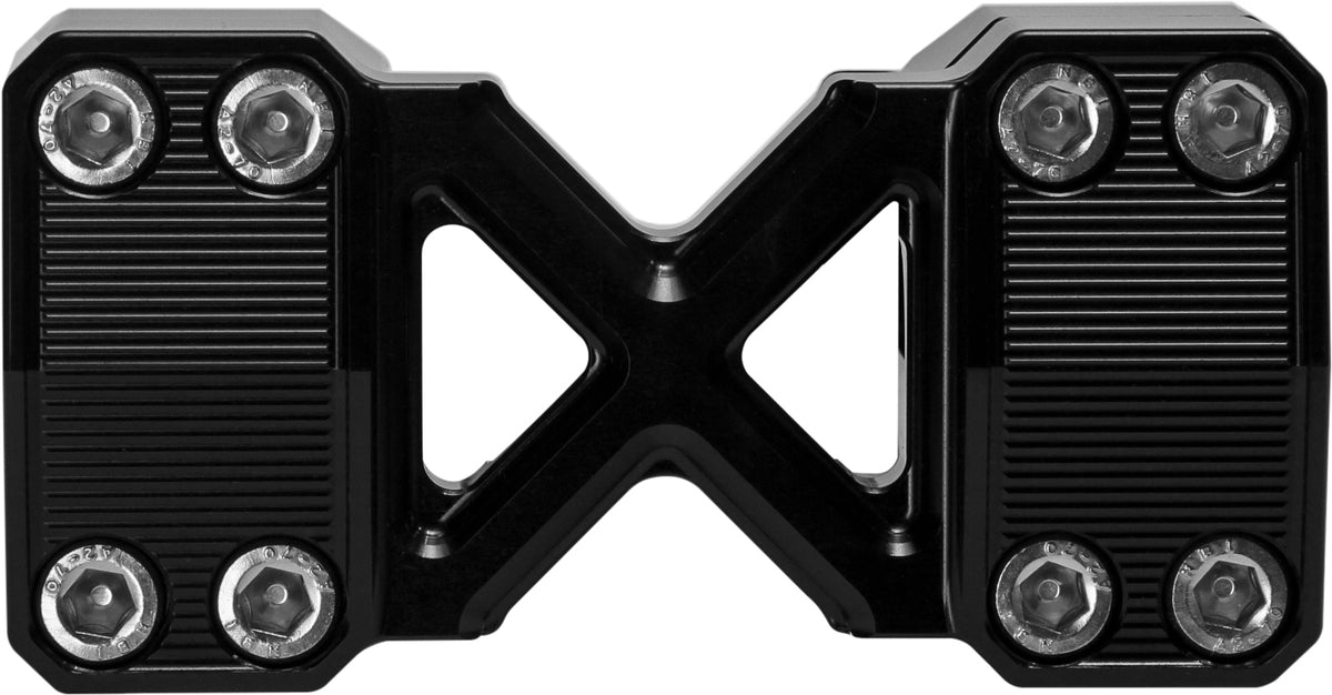 KENS FACTORY KFR-04 NL1-inch x 10-inch straight black risers
