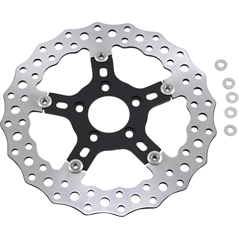 ARLEN NESS FRONT JAGGED FLOATING BRAKE ROTORS 11.8" HARLEY MODELS