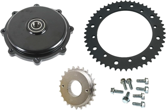 CHAIN DRIVE CONVERSION KITS BLACK HARLEY BAGGERS 2009-2016