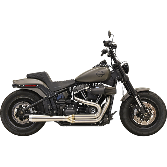 BASSANI RR3 STAINLESS 2:1 EXHAUST HARLEY FATBOB/SLIM 18-25