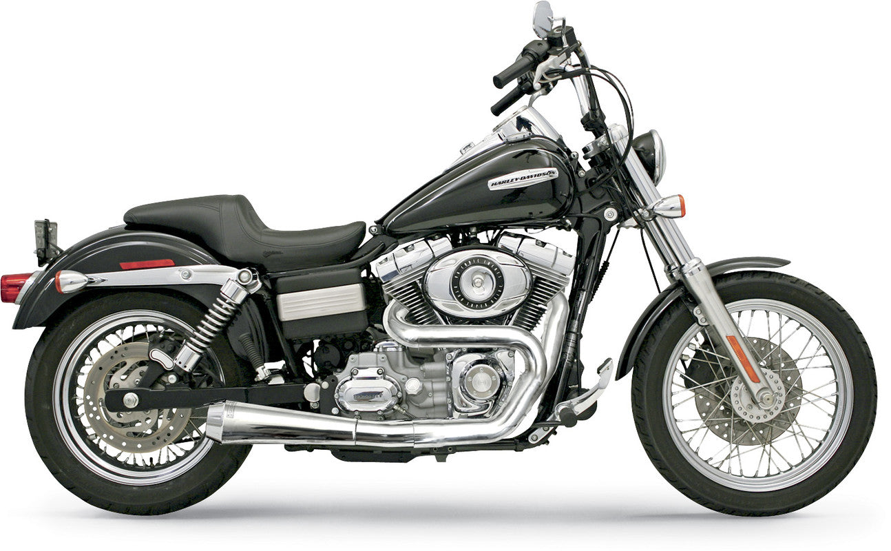 BASSANI ROAD RAGE SHORT UPSWEEP 2:1 EXHAUST HARLEY DYNA MODELS 06-17