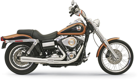 BASSANI ROAD RAGE SHORT UPSWEEP 2:1 EXHAUST HARLEY DYNA MODELS 06-17