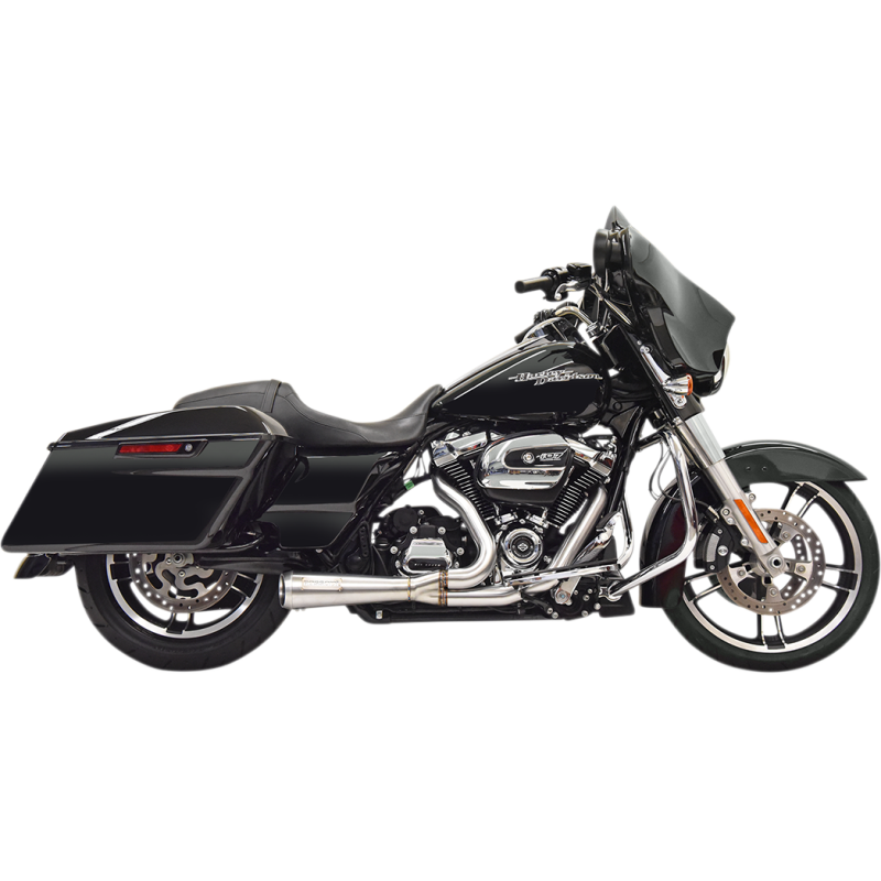 BASSANI SHORTY RIPPER 2:1 STAINLESS HARLEY BAGGERS 17-25