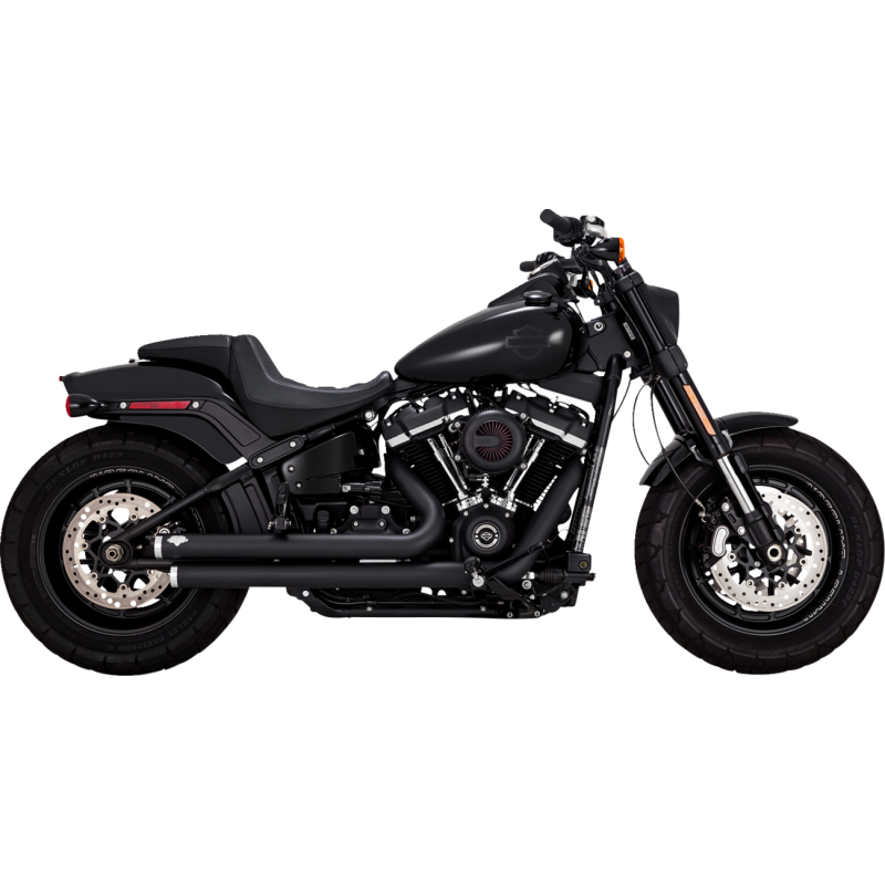 VANCE AND HINES BIG SHOTS STAGGERED PCX EXHAUST HARLEY SOFTAILS 18-25