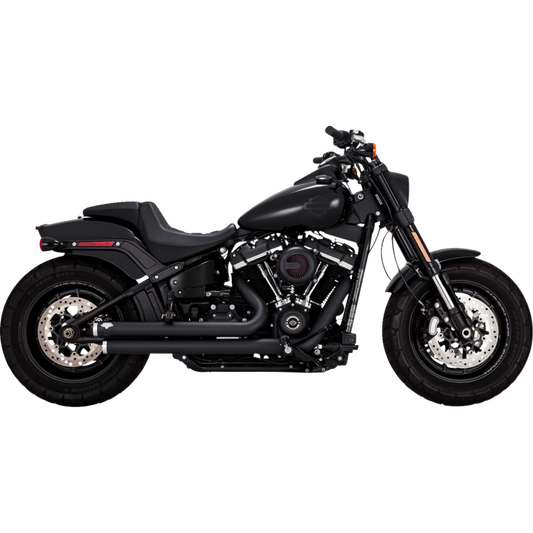 VANCE AND HINES BIG SHOTS STAGGERED PCX EXHAUST HARLEY SOFTAILS 12-17