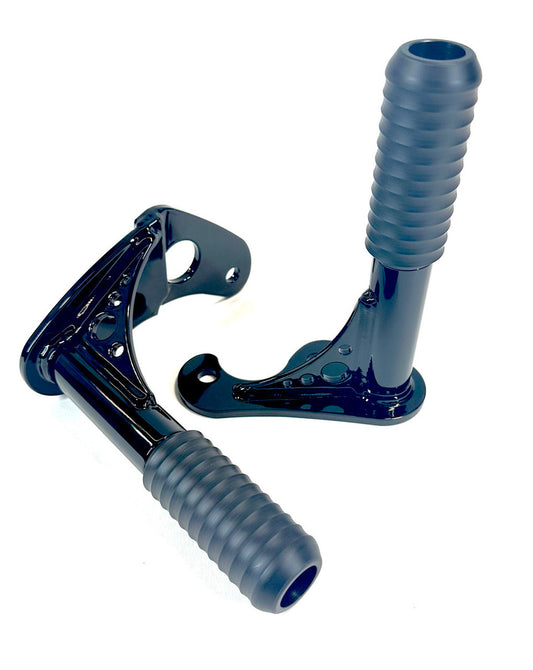 BK REAR CRASH PEGS BLACK HARLEY DAVIDSON SOFTAILS 18-25