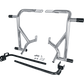 Chrome Burly Brand Brawler Crashbar Kit for Harley Davidson Bagger frames, model years 2009-2023.