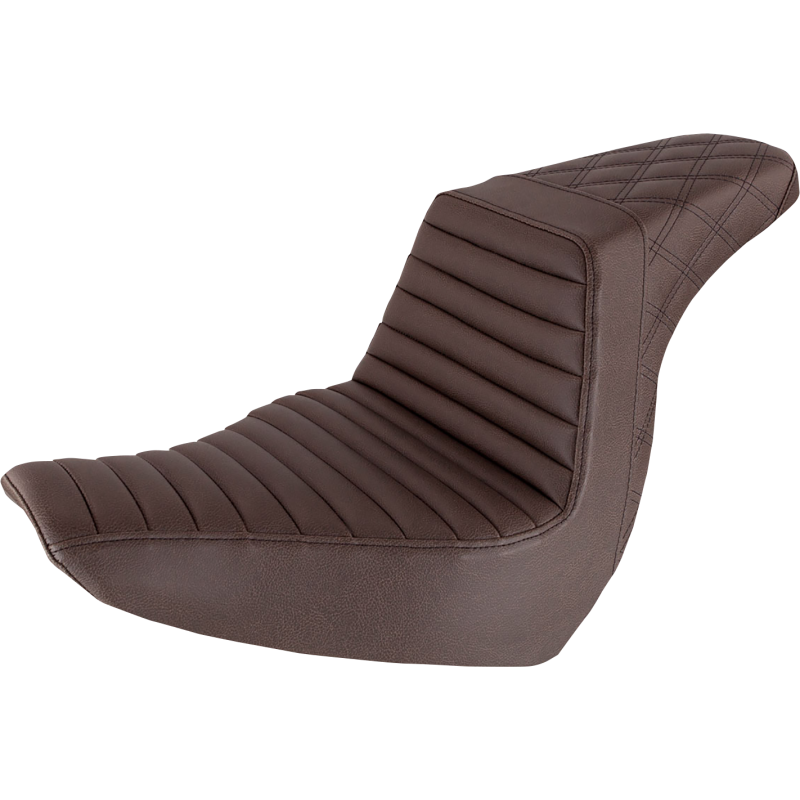 SADDLEMEN STEP UP TR/LS SEAT BROWN HARLEY SOFTAIL M8 FXLRS/FLSB 18-26 - The Speed Shop Canada