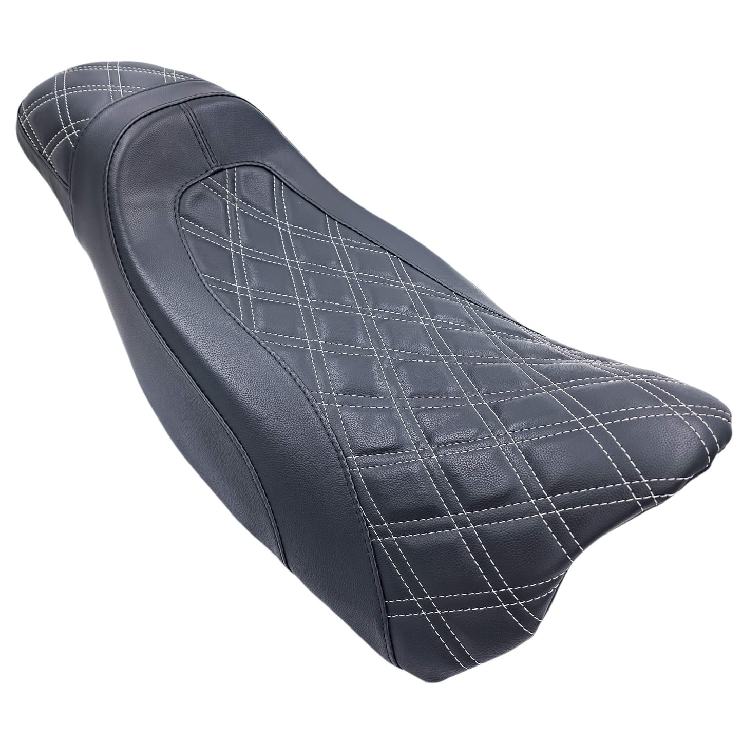 CMC LARGO FASTBACK 2 UP DIAMOND STITCH SEAT HARLEY BAGGERS 24-25