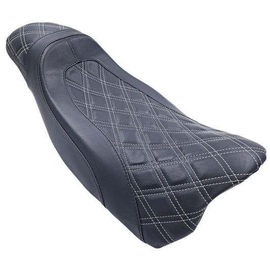 CMC LARGO FASTBACK 2 UP DIAMOND STITCH SEAT HARLEY BAGGERS 24-25