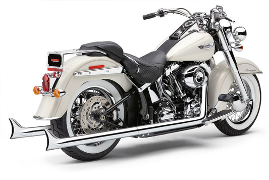 COBRA TRUE DUAL CHROME EXHAUST HARLEY DAVIDSON SOFTAIL 86-99 - The Speed Shop Canada