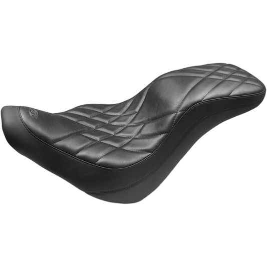 MUSTANG DAYTRIPPER BLACK 2UP SEAT HARLEY DAVIDSON FXLR FXLRS FXLRST