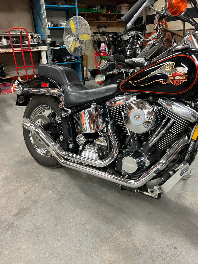 PAUGHCO DIRTY BIKER 2:1 EXHAUST SYSTEM EVO TWIN CAM 86-17