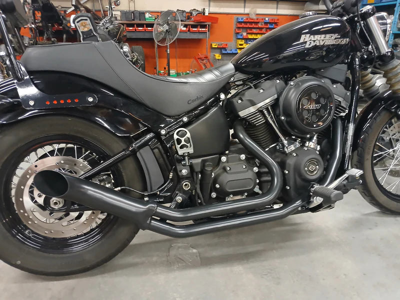 PAUGHCO DIRTY BIKER 2:1 EXHAUST SYSTEM M8 SOFTAILS 18-26