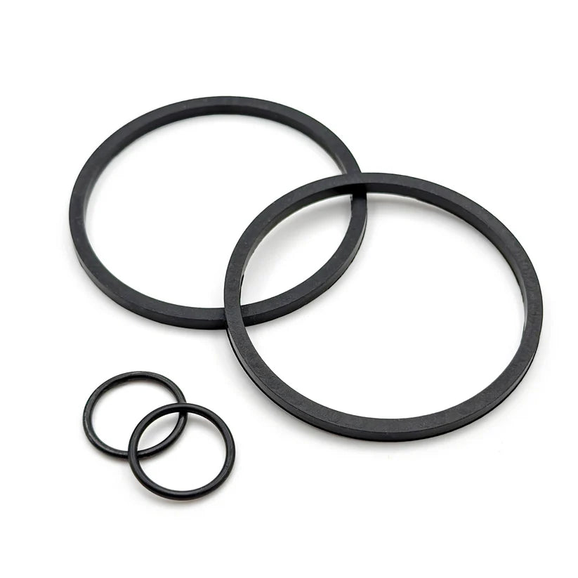 Fugurati figurati design magnetic filter oil tank dip ring kit for Harley Davidson motorcycles, black metal with magnetic components.