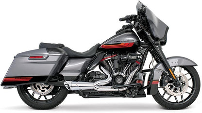 FREEDOM EXHAUST CHROME COMBAT 2:1 SHORTY HARLEY BAGGER 17-25 - The Speed Shop Canada