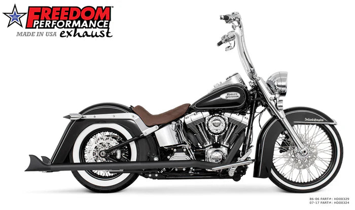 FREEDOM SHARKTAIL TRUE DUAL EXHAUST HARLEY DAVIDSON SOFTAILS 86-17 - The Speed Shop Canada