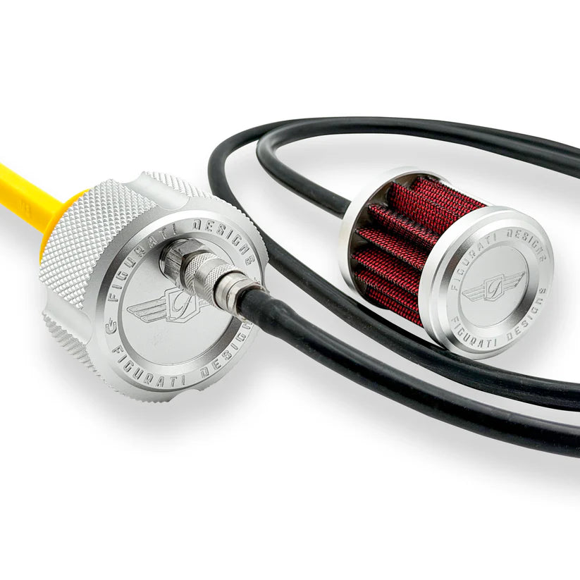 FIGURATI DESIGN VENTED MAGNETIC DIPSTICK HARLEY BAGGERS 17-26 - The Speed Shop Canada