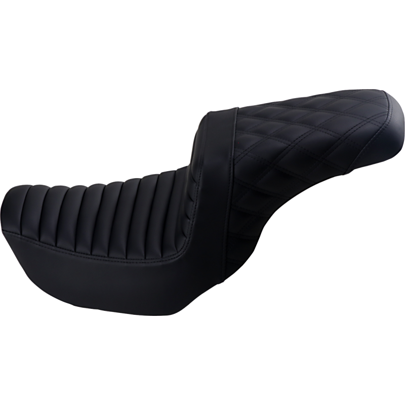 SADDLEMEN STEP UP SEAT T/R- L/S HARLEY DAVIDSON DYNA 06-17