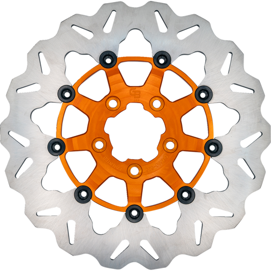 GALFER WAVE ORANGE ROTOR REAR HARLEY DAVIDSON MODELS