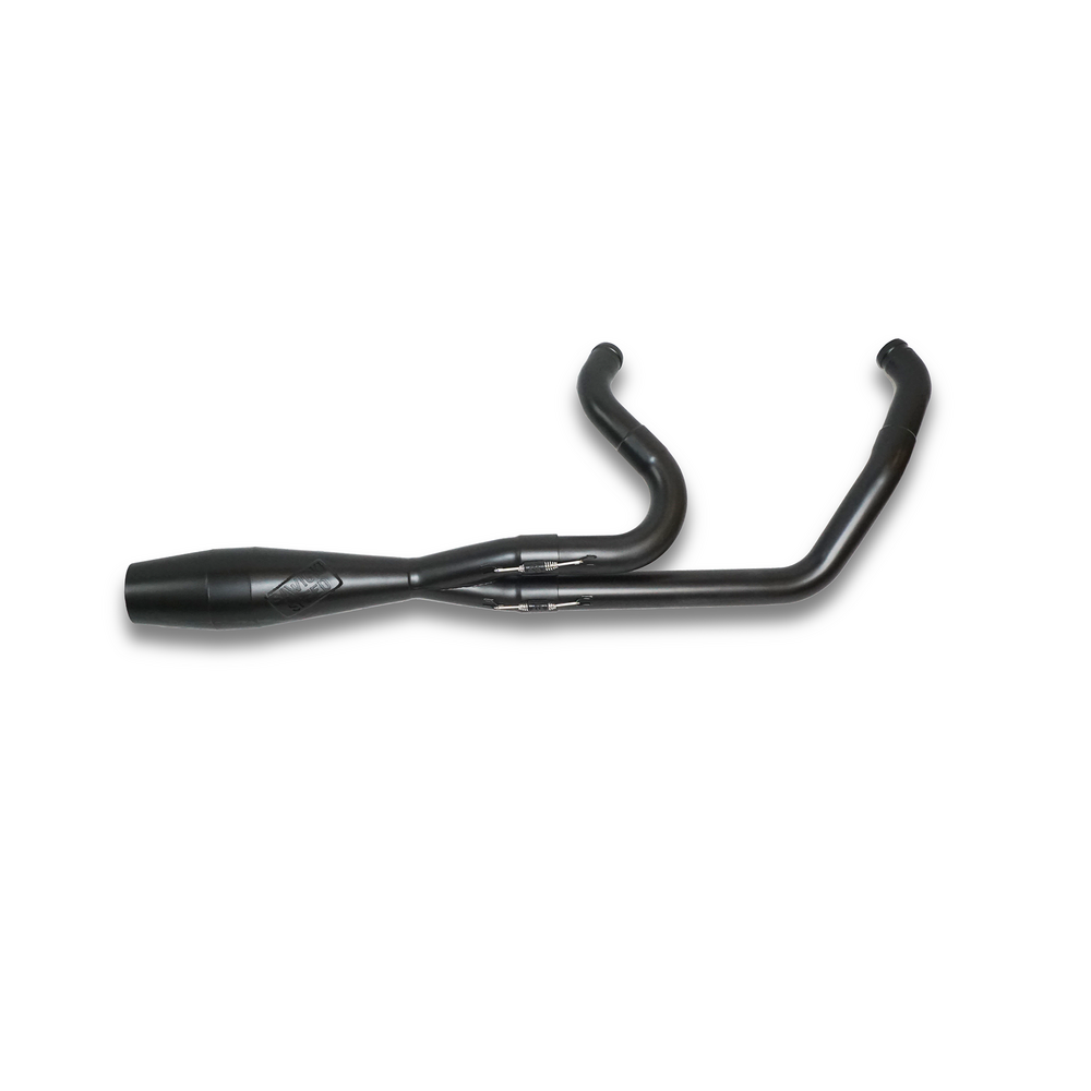 SAWICKI SPEED 2:1 SHRT INTIM CANNON EXHAUST HARLEY SOFTAIL 18-26
