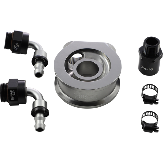 JAGG OIL COOLER FILTER ADAPTOR HARLEY DAVIDSON EVO XL BUELL 92-24 - The Speed Shop Canada