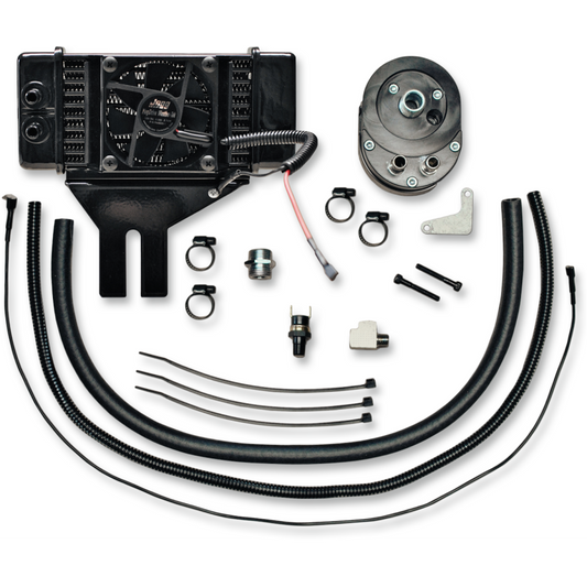 JAGG OIL COOLERS (LOW MOUNT FAN ASSIST) HARLEY DYNA 99-17 - The Speed Shop Canada