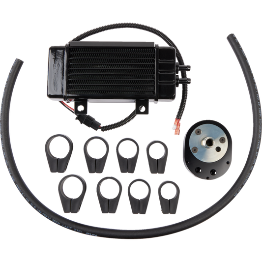 JAGG OIL COOLERS (VERTICAL MOUNT FAN ASSIST) HARLEY BAGGERS 99-16