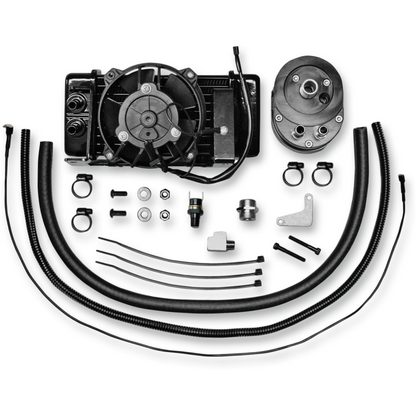JAGG OIL COOLERS (LOW MOUNT FAN ASSIST) HARLEY BAGGERS 09-16 - The Speed Shop Canada