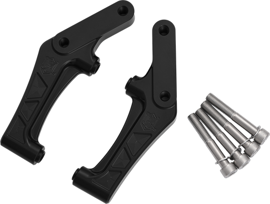 KENS FACTORY 108MM RADIAL CALIPER FRONT BRACKETS HARLEY 00-24