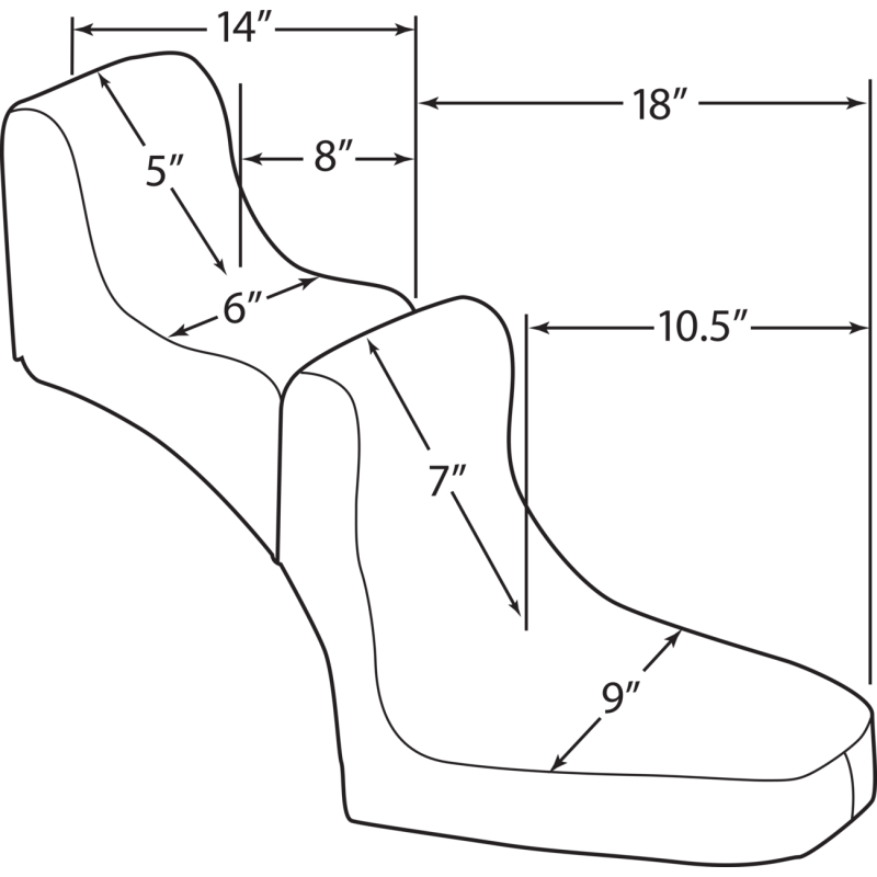 LEPARA KING AND QUEEN TWO PIECE SEATS HARLEY CUSTOM APPLICATIONS - The Speed Shop Canada