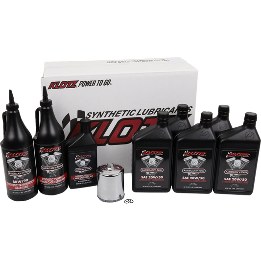 KLOTZ PREMIUM SYNTHETIC OIL CHANGE KITS (5) HARLEY DAVIDSON MODELS