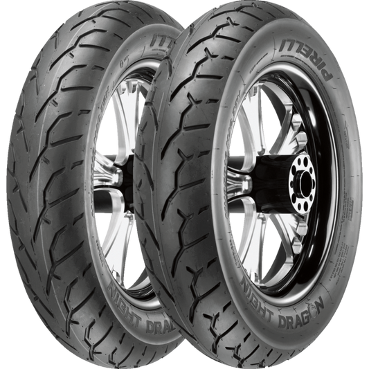 PIRELLI NIGHT DRAGON REAR TIRES BLACKWALL