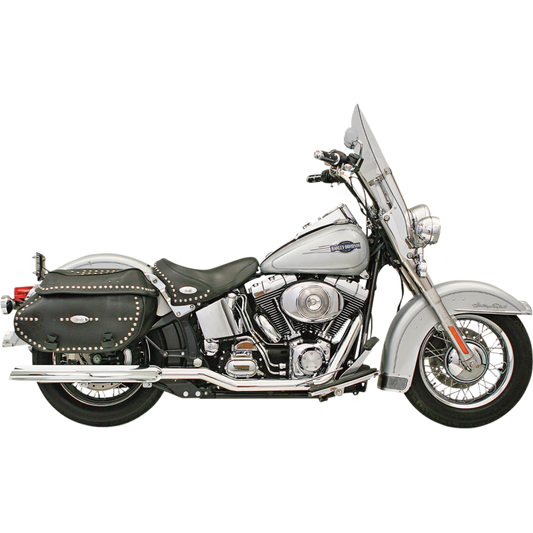 BASSANI TRUE DUAL POWER CURVE EXHAUST HARLEY DAVIDSON SOFTAILS 00-17